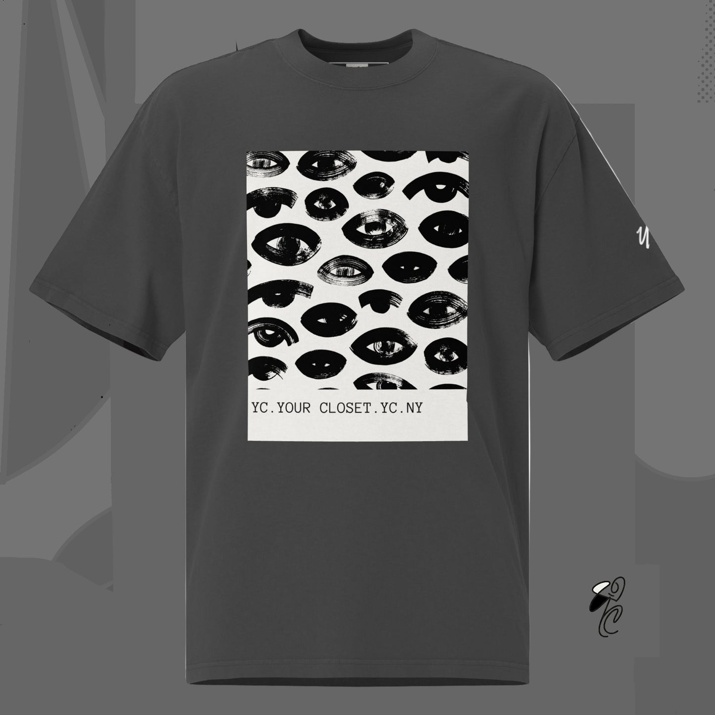 Camiseta oversize con efecto desgastado YC